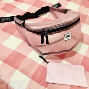 Opening Ceremony Pink Mesh Fanny Belt Bag
